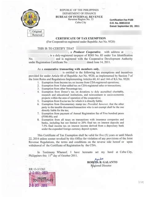 How To Get a Certificate of Tax Exemption in the Philippines.